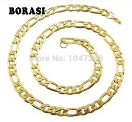 Custom Size 6mm 8mm size 20quot 36quot Long Women And Men Necklaces Jewellery Stainless Steel Figaro Chain Fashion Jewelry16439698