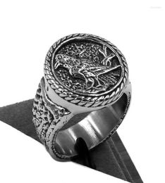 Wedding Rings Whole Magpie Ring Stainless Steel Jewellery Fashion Animal Bird Stand Branch Women Mens SWR09076600066