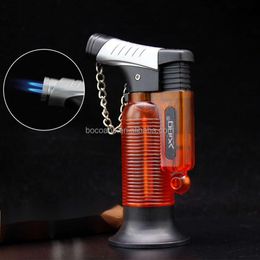 YX Daban Creative Fixed Fire Iatable Windproof Lighter Double Straight Flame Personalized Visual Gas Unfilled Cigarette Set Whole