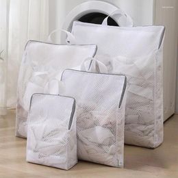 Laundry Bags Upgraded Hand Reusable Washing Machine Clothing Care Wash Bag Mesh Net Bra Socks Lingerie Cleaning Storage