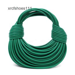 Knitted Handbags Knot Venata Bottegss Handbag 2024 Bag Brand Leather Bags Round Lady Cattle Double Purse Small Noodle Totes Womens Designer Hand W7LF