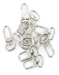 50 Pcs High Quality Swivel Carabiner Hook Silver Colour Key Chains Sleutelhanger Key Ring 18mm x 33 mm2702046