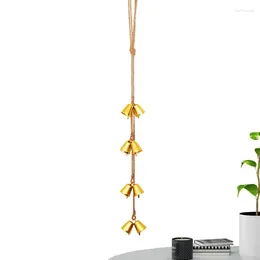 Decorative Figurines Wind Bells For Outside Metal Bell With Hangable Rope Rustic Farmhouse Door Decor Holiday