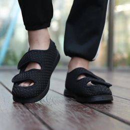 Casual Shoes KNCOKAR Middle And Old Age Foot Swollen Fat Toes Can Be Worn Before After Widening Adjust Diabetes