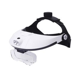 Lamp Head Magnifier Highdefinition Magnifying Glass Reading Maintenance Optical Special 10X 15X 20X 25X 35X 5 Lens Loupe343V2953500