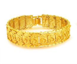Punk Dragon Charm Bracelets 18K Gold Watch Chain Generous Personality Designer Jewellery Accessories For Men Women Hip Hop Pulsera B5006697