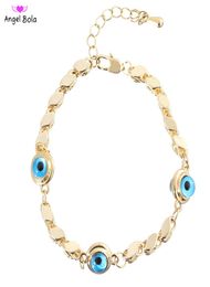 Fashionable Men and Women 18K Gold Evil Eye Jewellery Bracelet Islamic Muslim Daily Gathering Events Jewellery Accessories Gifts Unfad8472888