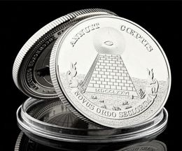 Freemason Souvenir Coins Collectibles Replica Metal Craft US Ma Silver PLated Coin Collectible Lot5928807