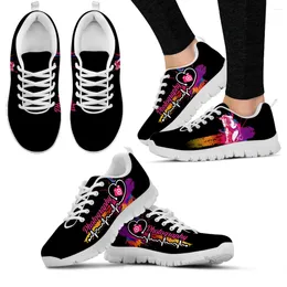 Casual Shoes INSTANTARTS Pography Enthusiasts Design Outdoor Graffiti Print Sneakers ECG White Soft Sole Hobby Flats