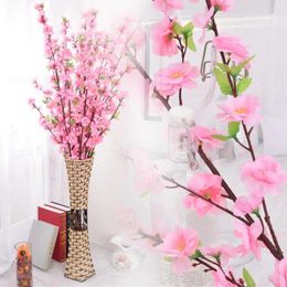 Decorative Flowers Artificial Flower Peach Blossom Branch Home Decoration Wedding Centrepieces Party ArrangementAccessories