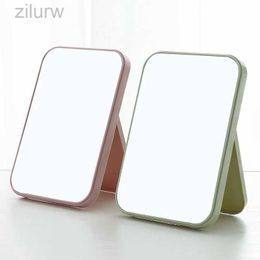 Compact Mirrors Desktop foldable makeup mirror portable makeup mirror student dormitory desktop mirror wholesale square mirror d240510