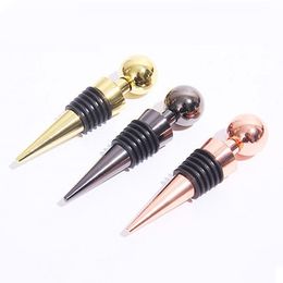 Stainless Steel Wine Stoppers Bar Tool Vacuum Sealed Bottle Stopper Cork Bottles Caps Storage Cap Plug Gift Accessories2201868