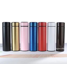 Smart LED insulated tumblers Cup Stainless Steel Touch Screen Intelligence Vacuum Cups Water Bottle Display Temperature Party Gift6915127