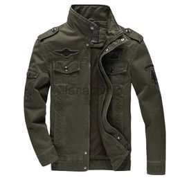 men's plus size Outerwear & Coats designer Jackets New men's casual cotton military jacket for spring outdoor loose oversized work jacket