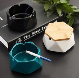 Ashtrays with Lids Gift for Boyfriend Portable Creative Pocket Outdoor Ash Tray Mini Ashtray Ceramic Y20042925313749282
