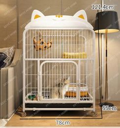 Cat Carriers Cage Home Indoor House Cattery Small Apartment Cabinet Nest Castle Villa Integrated Non-Covering