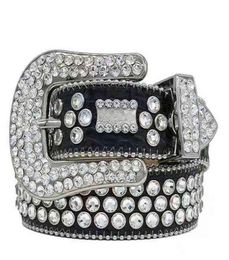 bai cheng 2022 Designer belt for men women Rhinestone belts with full multicolour shiny diamond rhinestones7789877