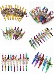 Metal Blunt Holder Shisha Hookah Mouth Tips pipe Handmade Inlaid Jewellery ball Alloy Cigarette holders Mouthpieces Diamond Smoking 6176868