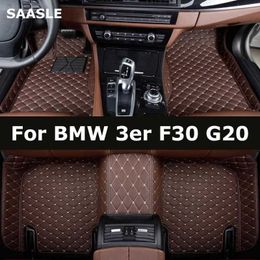 Floor Mats Carpets SAASLE Custom Car Floor Mats For BMW 3er F30 G20 2013-2023 Years 316-340 Auto Carpets Foot Coche Accessorie T240509