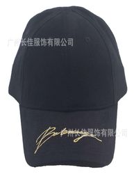 snapback 2020 children039s spring and summer black cotton brim gold embroidery couple baseball cap6520976