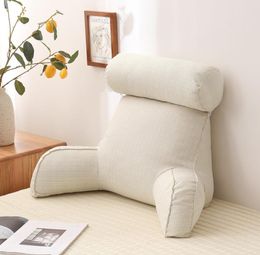 CushionDecorative Pillow Swing Chair Backrest Cotton Linen Sofa Cushions Bed Rest Lounger Reading Waist Cushion Washable4050496