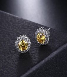 New Arrival Friends 18K White Gold Plated Earings Big Diamond Earrings for Women White Zircon Earrings4514844