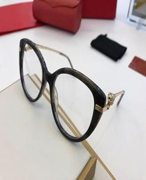 Luxury Sunglasses frames Fashion Accessories print metal casual designer prescription with original box Alloy round true dark glas2955584