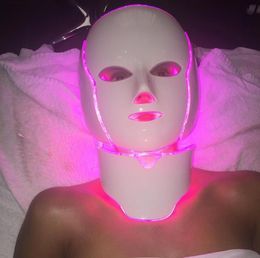 PDT Light Therapy LED Facial Mask With 7 Pon Colors For Face And Neck Home Use Skin Rejuvenation LED Face Mask4620399