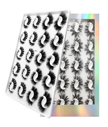 Curling Crisscross 3D Mink Faux False Eyelashes 20 Pairs Set Soft Light Handmade Reusable Fake Lashes Extension Eyes Makeup With S4480767