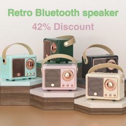 Small Mini speaker Old Music Playing Radio Gifts Wireless Blue Tooth Retro Speaker Outdoor speaker