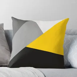Pillow Simple Modern Grey Yellow And Black Geo Throw S Christmas Covers Ornamental Pillows For Living Room