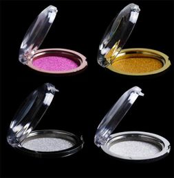 10pcs Eyelashes Case Storage Gold Silver False Eye Lashes Round Clear Acrylic Plastic Eyelash Box Drop 306r4603005