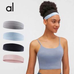 AL Yoga Accessory Men Headband Sport Fitness Yoga Running Sport Hair Band Silicone Anti Slip Sweat Absorbing Elastic Headband