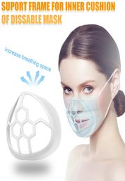 Mask For Face Disposable Builtin Silicone 3D Face Bracket Inner Support Frame Made Of Soft Silicone Holder For Comfortable Breath4902033