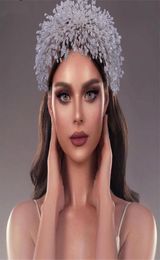 Luxury Wedding Bridal Headband Beads Hairband Rhinestone Crown Crystal Tiara Princess Hair Accessories Jewellery Women Headpiece S F6347188