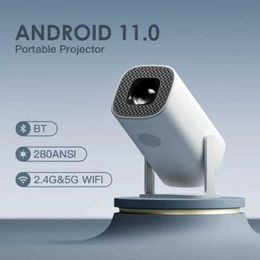 Projectors Topson P30 Mini Projector Android 11 supports 4K WIFI6 1080P BT5.0 Projector 1280 * 720P Smart Home Cinema Portable Mini Projector J240509