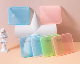 Face Covering Box Portable Storage Case for Recyclable Mask Storage Clip Outdoor Travel Masks Organiser 18 Styles KimterB221F5411113