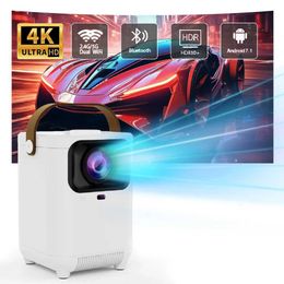 Projectors E350 Mini 4K HD LED Projector Android 11.0 Dual Band WIFI 6.0 Auto Focus BT5.0 1920 * 1080P Home Theater Outdoor Portable Projector J240509