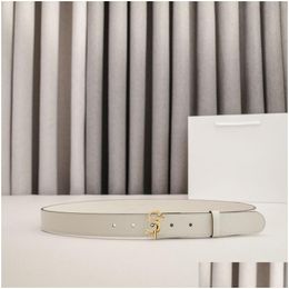 Belts Designer Belt Smooth Needle Buckle Genuine Leather 3 Styles Optional Width 3Cm 10A Quality Drop Delivery Fashion Accessories Otxhi