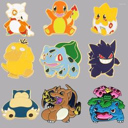 Brooches Anime Cartoon Dinosaur Duck Enamel Brooch Badges On Backpack Lapel Pins Clothing Accessories Jewelry Decoration Kids Gift