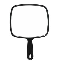 Compact Mirrors 1 handheld mirror long handle beauty salon hairdresser hairdressing with hair and makeup 31.5x23cm Q240509