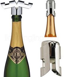 Portable Stainless Steel Wine Stopper Vacuum Sealed Champagne Bottle Cap Barware Bar Tools Rra21791554840