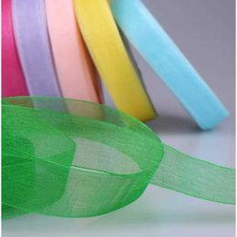 3Pcs Gift Wrap (50Yards/Roll) 12/15/20/25/40/50mm Silk Organza Ribbons for Crafts Bow Handmade Gift Wrap Party Wedding Decorative Gift Ribbon