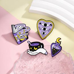 Halloween tarot gothic party enamel pin Cute Anime Movies Games Hard Enamel Pins Collect Metal Cartoon Brooch Backpack Hat Bag Collar Lapel Badges