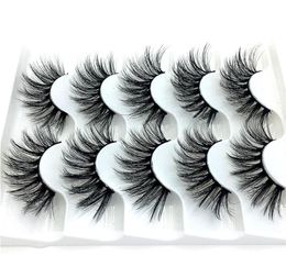 False Eyelashes 2022 510 Pairs Mink 3D Lashes Thick Crisscross Makeup Eyelash Extension Natural Volume Soft Fake Eye1004037