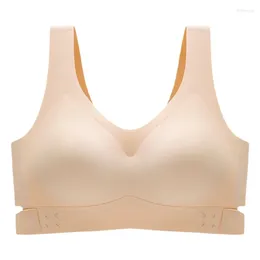 Bras Female Crossed Back With Front Buttons Brassiere Women Thin Ladies Sports Brassisere Anti-Sagging Soft Underwear