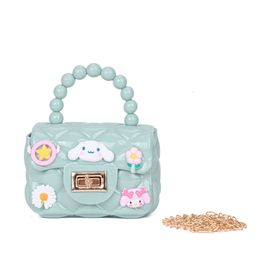 2024 New Cartoon Children's Small Jelly Zero Wallet Mini Cute Princess Handheld One Shoulder Crossbody Girls' Bag 80% factory wholesale
