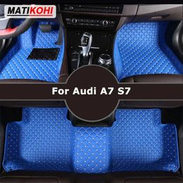 Floor Mats Carpets MATIKOHI Custom Car Floor Mats For Audi A7 S7 Auto Carpets Foot Coche Accessorie T240509