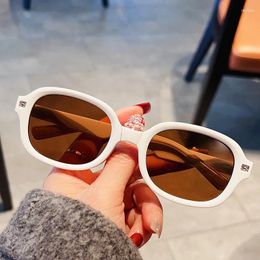 Sunglasses Fashion White Irregular Square Fold For Women Men Designer Small Frame Sun Glasses Female Travelling