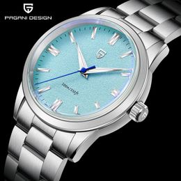 PAGANI DESIGN 2024 38mm Mens Quartz Watches Stainless Steel AR Coating Sapphire VH31 Business Sports Watches Watch for Men 240510
